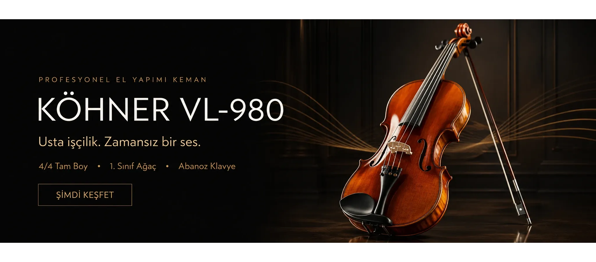 VL-980 Profesyonel El Yapımı Keman