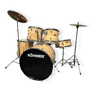 KÖHNER CD-01 BG Bej Akustik Bateri Seti