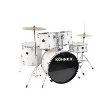 KÖHNER CD-01 WH Beyaz Akustik Bateri Seti