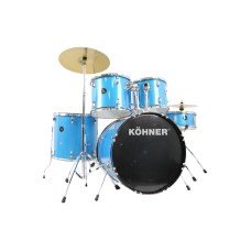 KÖHNER CD-01 BL Mavi Akustik Bateri Seti