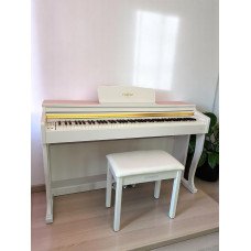 MARCİA MK-900 WH Dijital Konsol Piyano, Bluetooth, Tuş Hassasiyeti, 88 Tuşlu, Kapaklı (KULAKLIK VE TABURE)