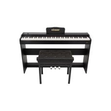KÖHNER SLP-225 BK Dijital Konsol Piyano, Bluetooth, Tuş Hassasiyeti, 88 Tuşlu (KULAKLIK VE TABURE)