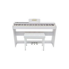 KÖHNER SLP-225 WH Dijital Konsol Piyano, Bluetooth, Tuş Hassasiyeti, 88 Tuşlu (KULAKLIK VE TABURE)