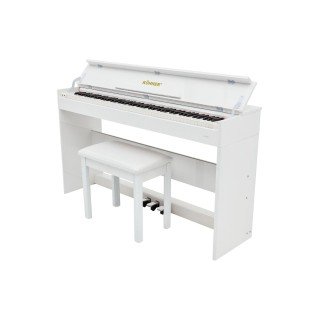KÖHNER SLP-245 WH Dijital Konsol Piyano, Bluetooth, Tuş Hassasiyeti, 88 Tuşlu, Kapaklı (KULAKLIK VE TABURE)