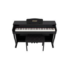 KÖHNER SLP-275 BK Dijital Konsol Piyano, Bluetooth, Tuş Hassasiyeti, 88 Tuşlu, Kapaklı